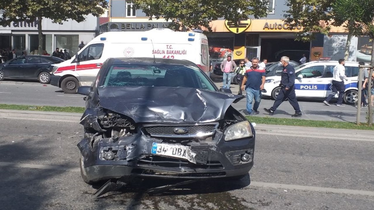 sancaktepede trafik kazasında 2 kişi yaralandı