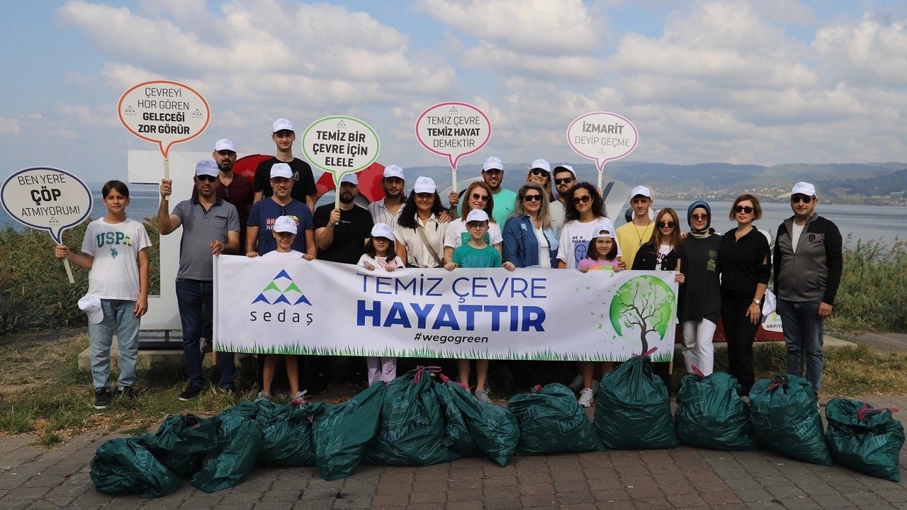 sedaŞ temiz Çevre hayattır sloganıyla dünya temizlik gününde sahada