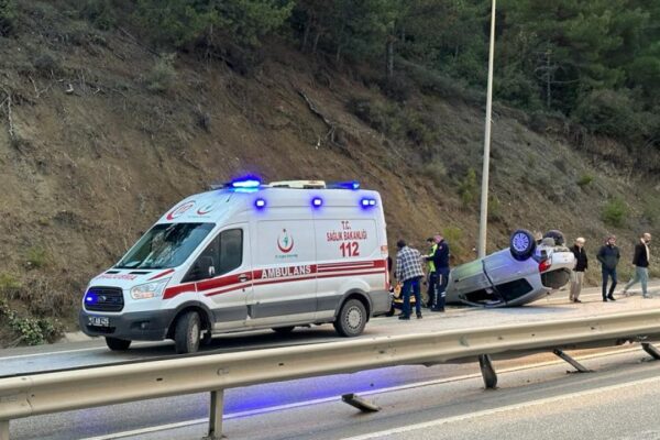 Takla Atan Otomobilde 1 Kişi Yaralandı