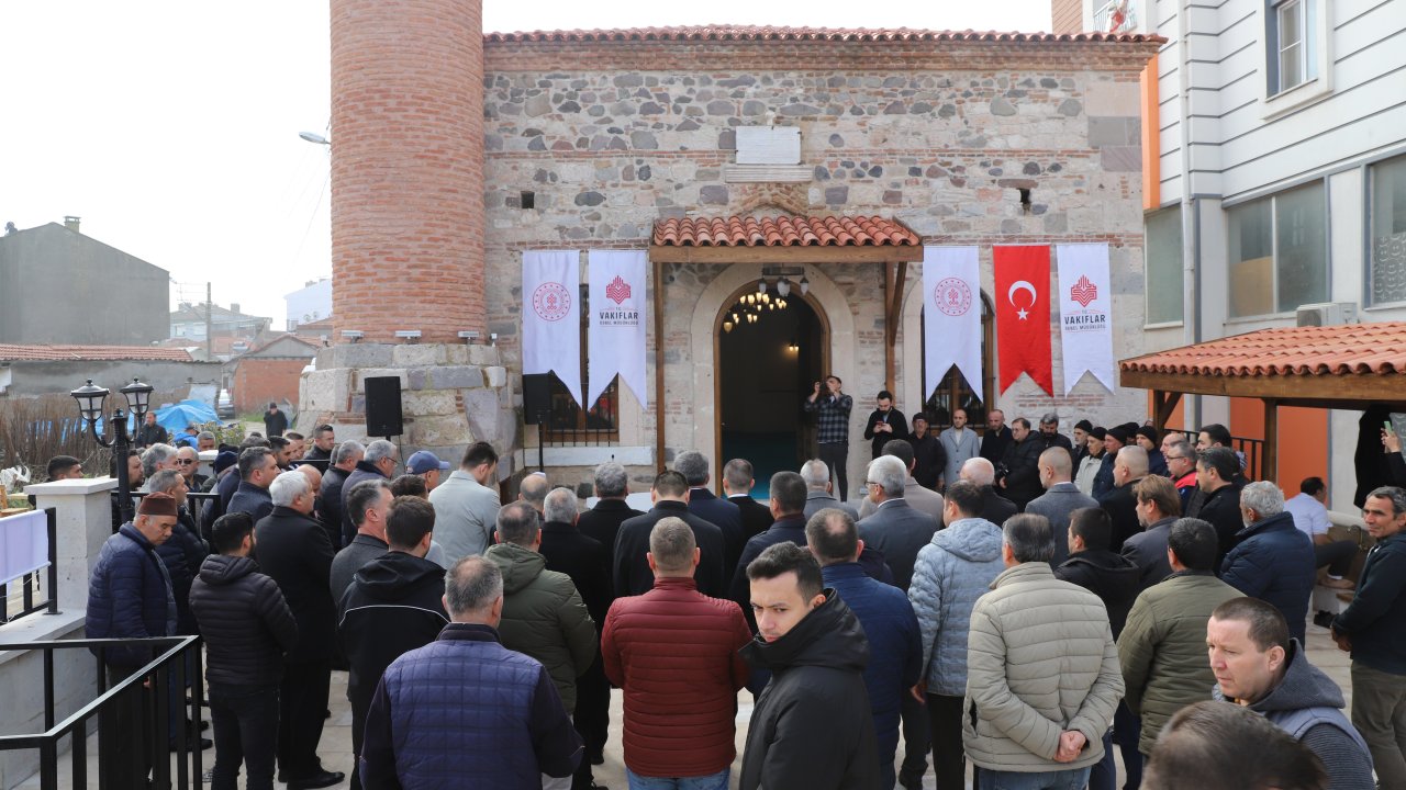 tarihi kepsut oruç bey camisinin restorasyon Çalışmaları bitti