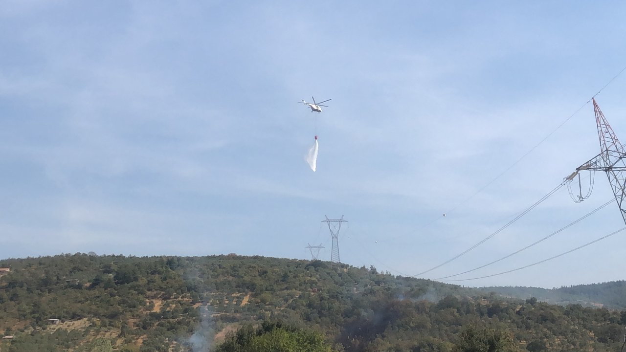 tarım arazisindeki yangın kontrol altına alındı