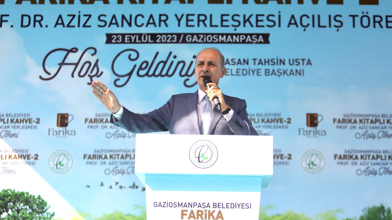 tbmm başkanı numan kurtulmuş gaziosmanpaşada kitaplı kahve açılış töreninde konuştu
