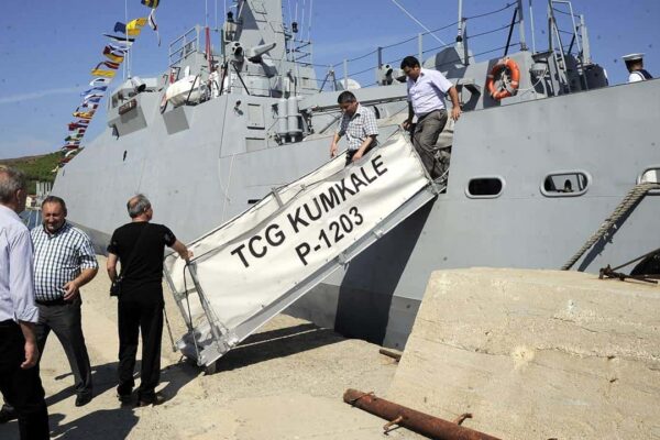 TCG Kumkale Lapseki Kurtuluş Kutlamaları İçin Limanda