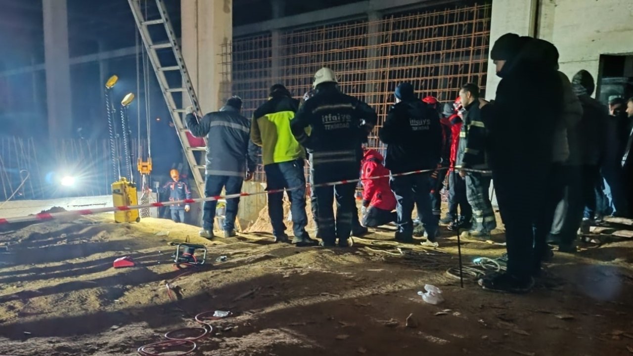 tekirdağda 2 İşçi göçük altında kaldı