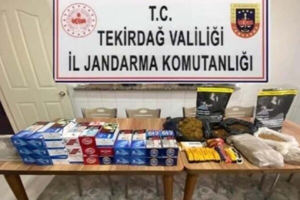 Tekirdağ’da 400 Bin Makaron Kaçakçılığı Operasyonu