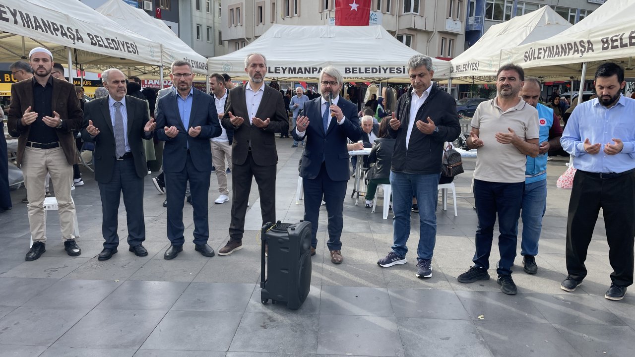 tekirdağda filistin İçin kermes düzenledi