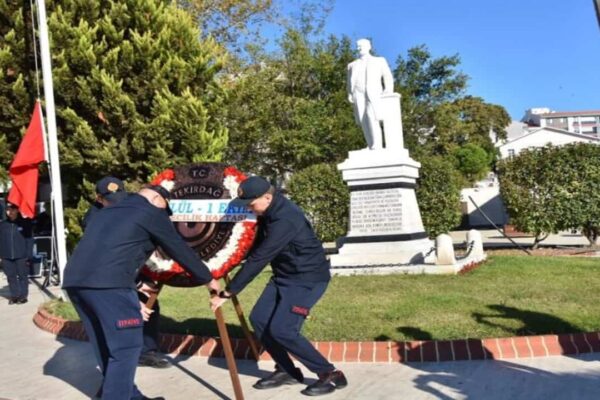 Tekirdağ’da İtfaiye Haftası Töreni Düzenlendi