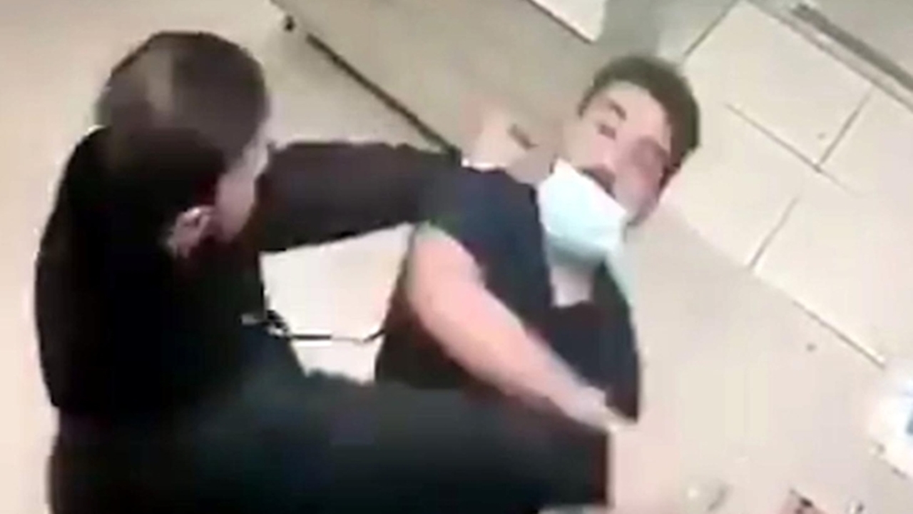 tekirdağda sağlık Şiddeti kameralara yansıdı
