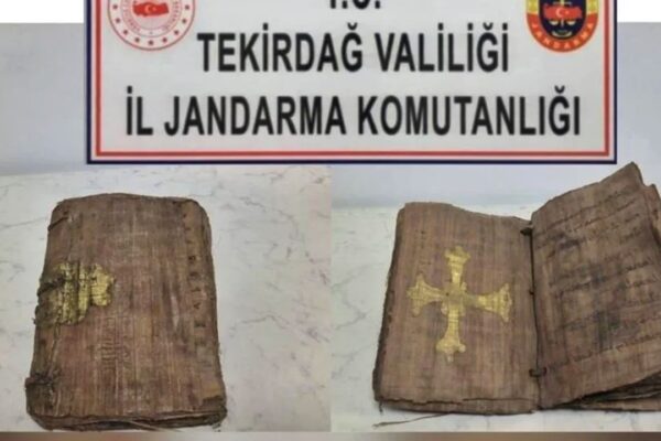Tekirdağ’da Tarihi İncil Ele Geçirildi