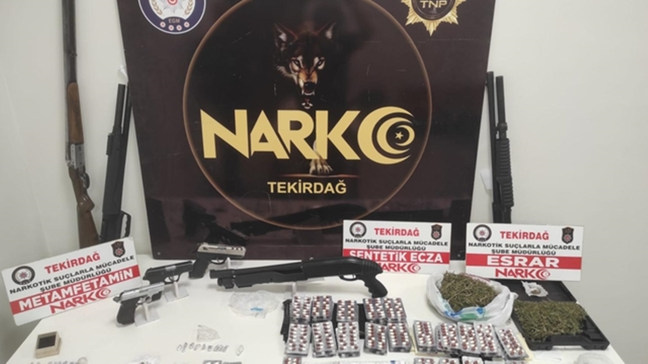 tekirdağda uyuşturucu operasyonu 9 gözaltı