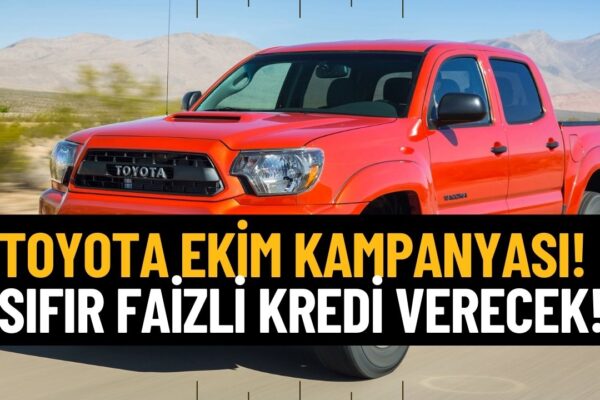 Toyota 180 Bin TL İndirim ve 0 Faizli Kredi Kampanyası ile Ekim Ayında Herkesi Araç Sahibi Yapacak!