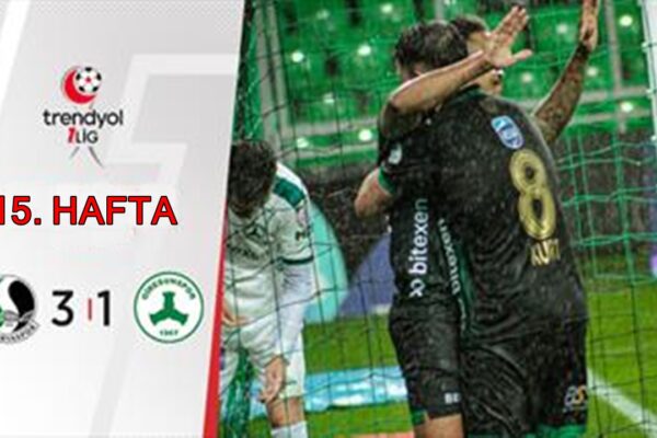 Trendyol 1. Lig’de Sakaryaspor Bitexen Giresunspor’u Yendi
