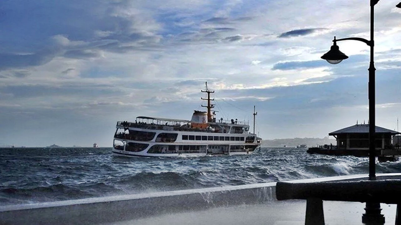 vapur seferlerine hava koşulları engeli