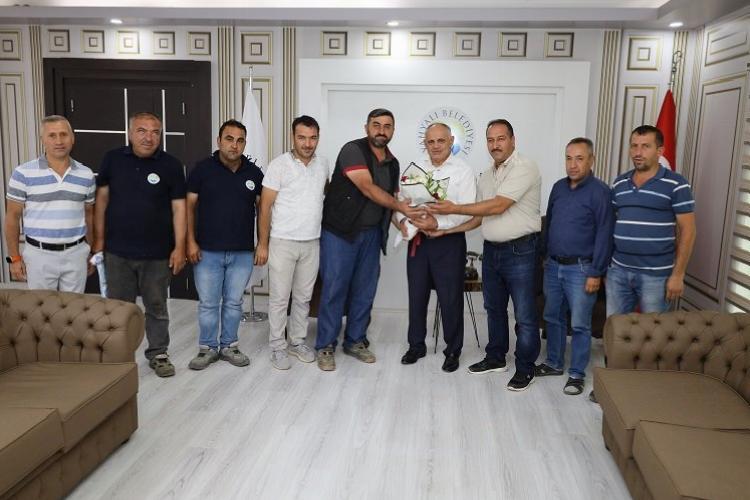 yahyalı belediyesi personellerinden Öztürke artırım teşekkürü