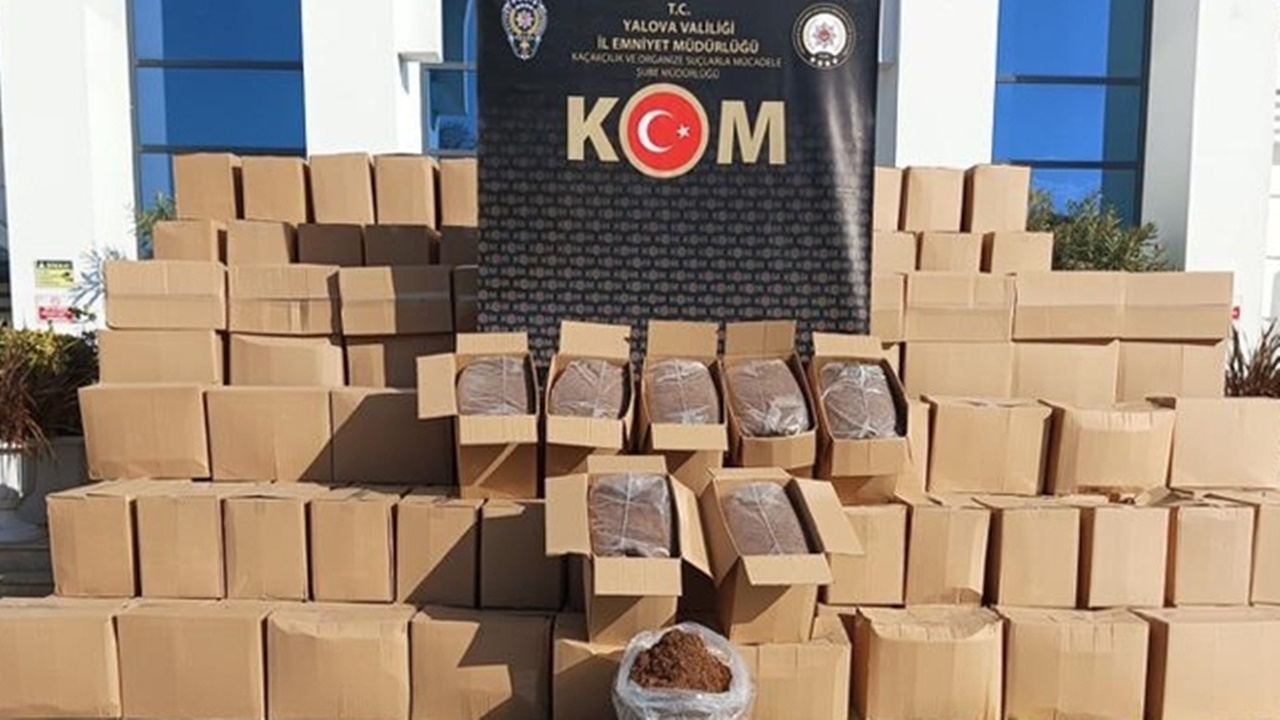 yalovada 6 ton kaçak tütün ele geçirildi