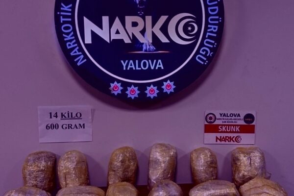 Yalova’da Narkotim Ekipleri 14 Kilo Uyuşturucu Ele Geçirdi