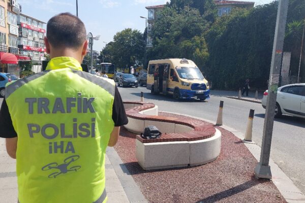 Yayaların Geçiş Hakkını İhmal Eden Sürücülere Dron Denetimi