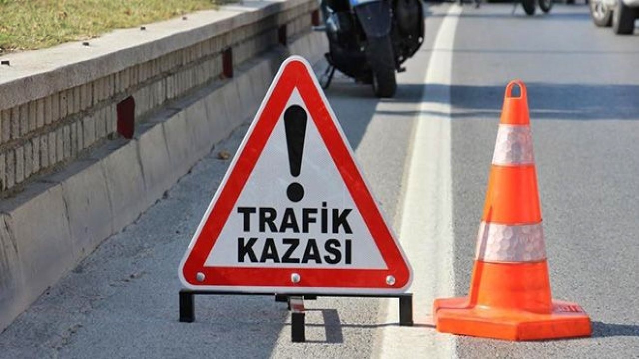 yol kenarındaki boşluğu görmeyen sürücü yaralandı