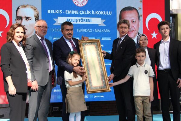 Yusuf Tekin Tekirdağ’da Hayırseverin İnşa Ettiği Okulun Açılış Törenine Katıldı