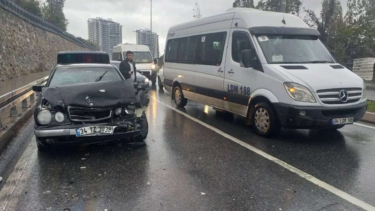 zincirleme trafik kazası 3 kişi yaralandı