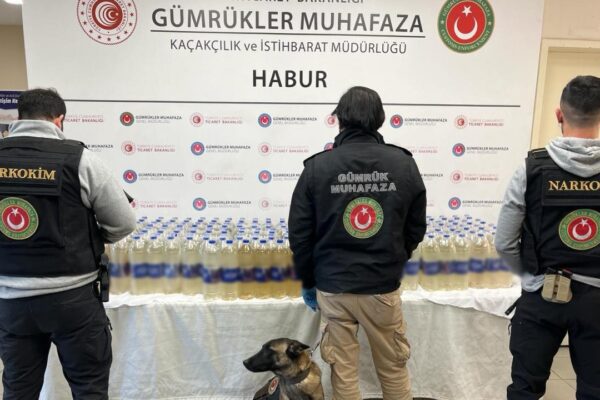 Habur Gümrük Kapısı’nda 345 Kilogram Sıvı Metamfetamin Ele Geçirildi
