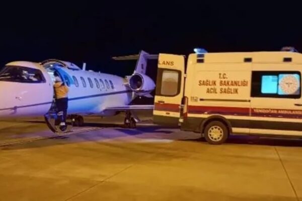 Kalp ve Karaciğer Yetmezliği Yaşayan Bebek Ambulans Uçakla Ankara’ya Gönderildi