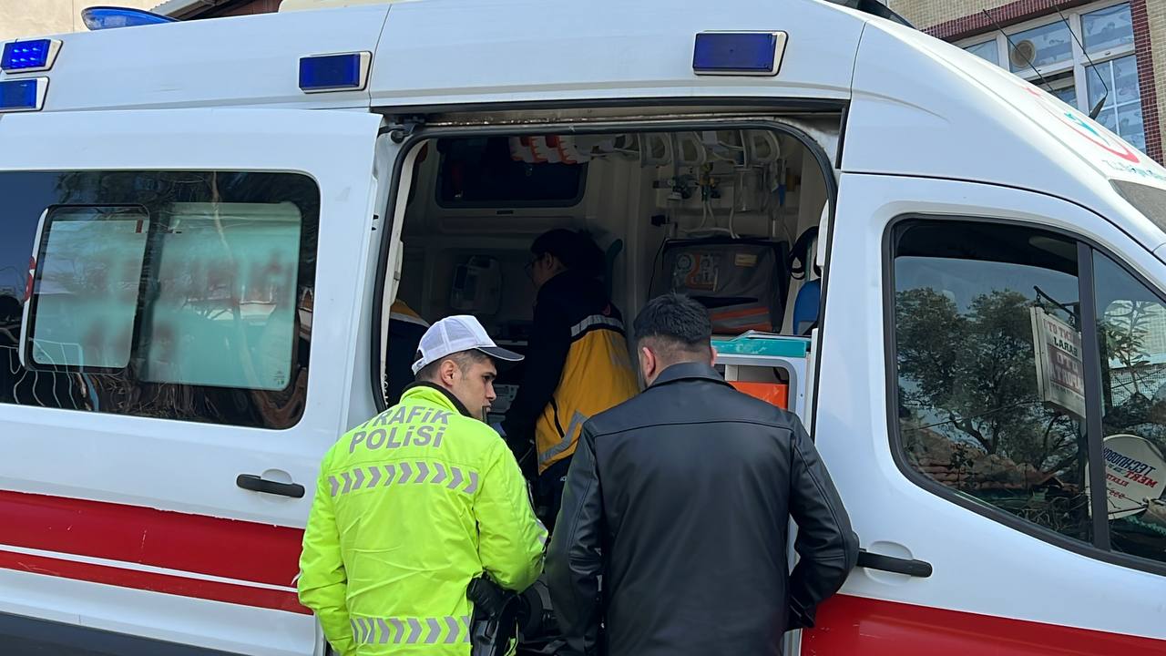 kocaelide devrilen motosikletin sürücüsü yaralandı