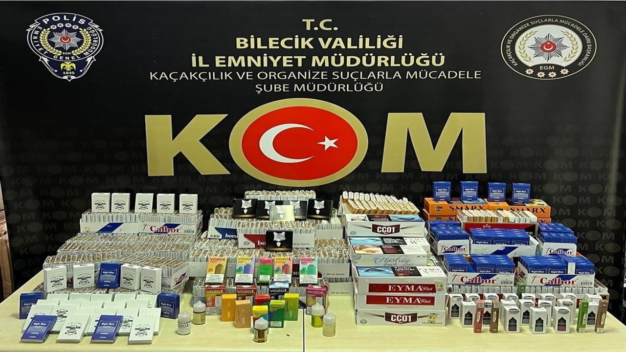 bilecikte kaçak tütün operasyonunda 5 şüpheli hakkında işlem yapıldı