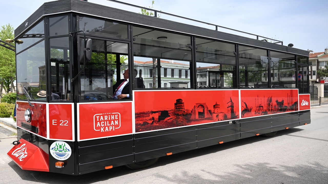 edirnede turistleri tarihi yolcuğa gezi treni taşıyacak