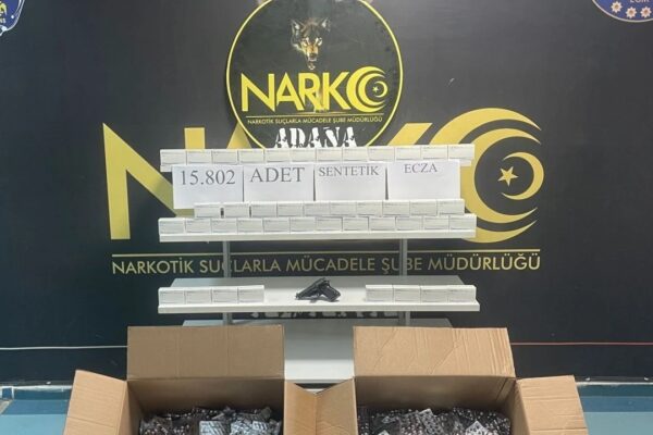 15 Bin 802 Sentetik Ecza Hapı Ele Geçirildi