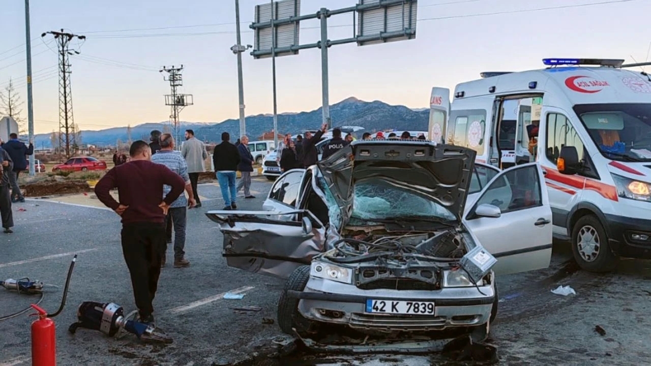 Seydişehir’deki Trafik Kazası Sonucu 2 Kişi Yaralandı