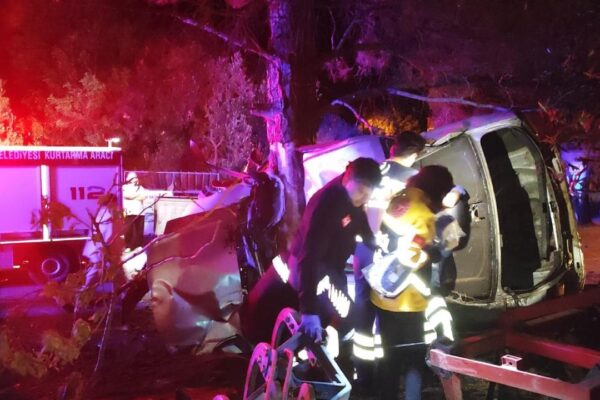 Otomobil Ağaca Çarptı: 2 Kişi Yaşamını Yitirdi