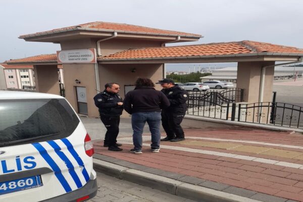 Çanakkale Emniyeti Okul Çevrelerinde Denetim Yaptı