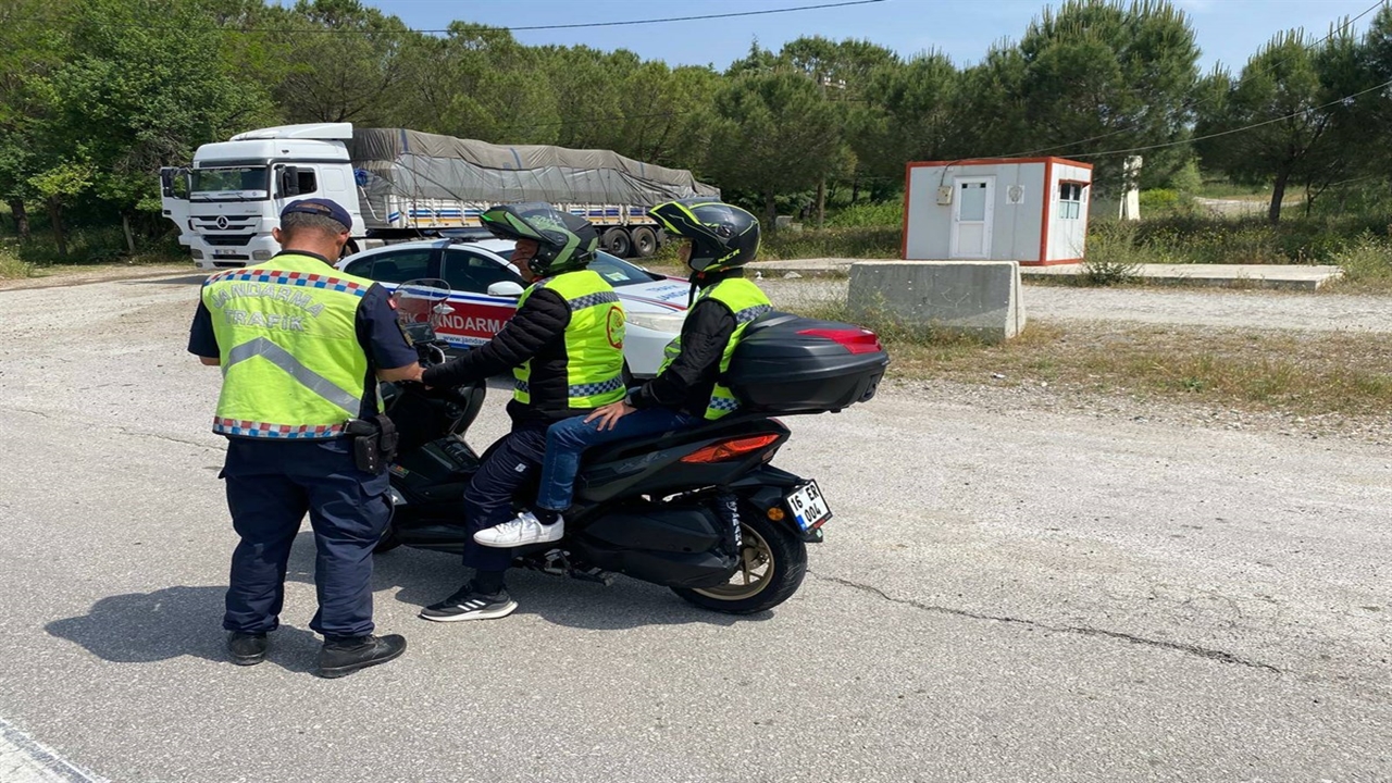balıkesirde motosiklet denetimleri sürüyor