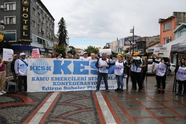 KESK Üyeleri İsrail’i Protesto Etti