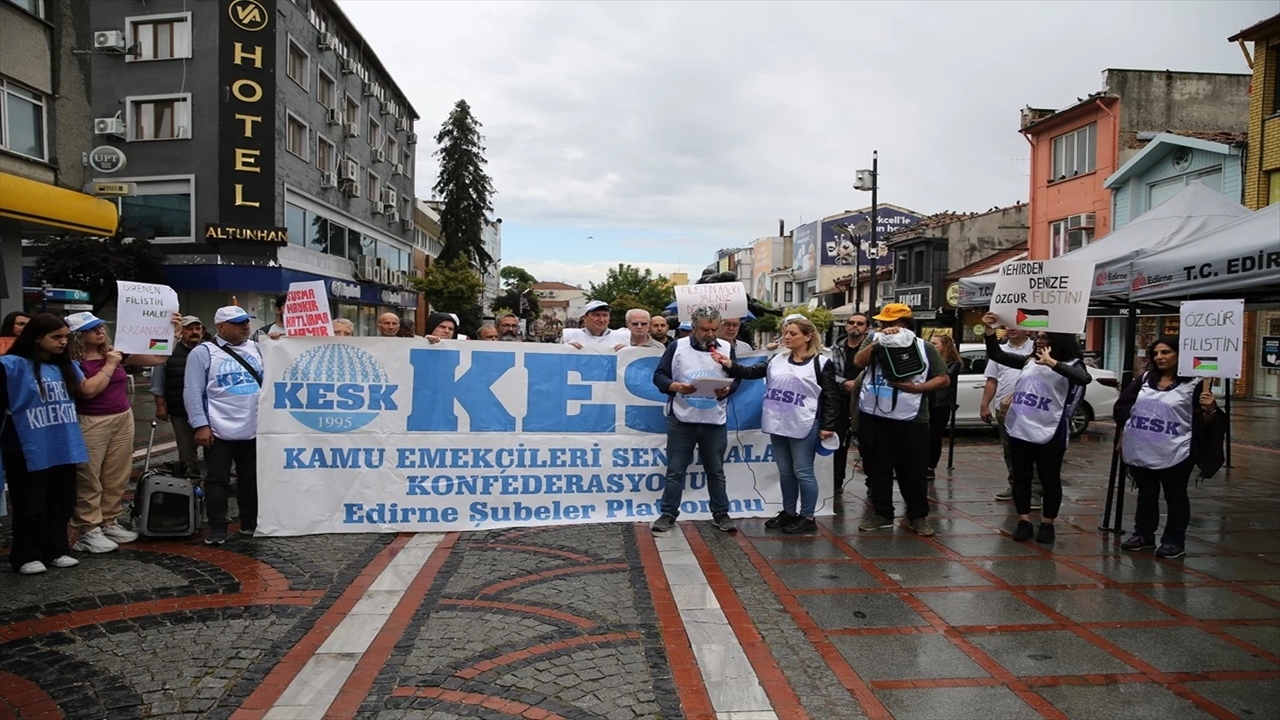 KESK Üyeleri İsrail’i Protesto Etti