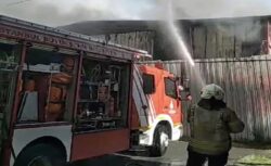 Başakşehir’de İnşaat Şantiyesinde Korkutan Yangın