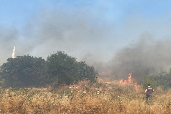 Balıkesir’de Tarım Arazisinde Yangın