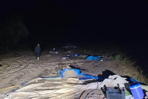 Sivas’ta Sağanak Çadırları Su Altında Bıraktı
