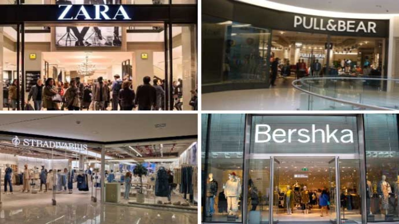 Zara, Beshka, Pull&Beer, Oysho logoları
