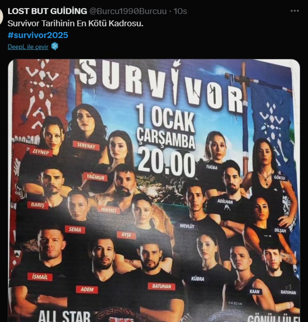 Survivor 2025 Afişi Yayınlandı! Survivor 2025 Kadrosu Belli Oldu HaberX