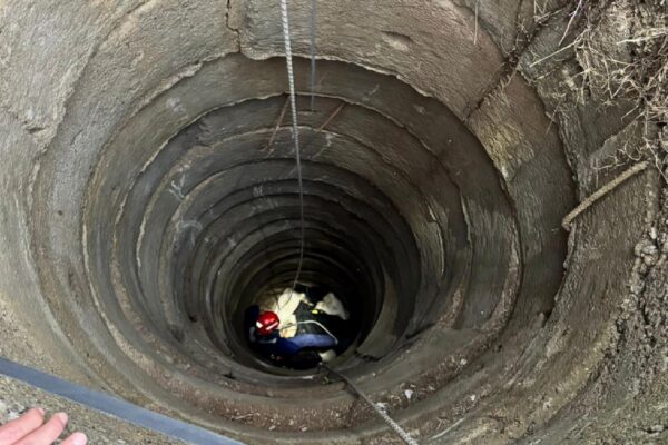 Balıkesir’de kuyuya düşen inek kurtarıldı haberi