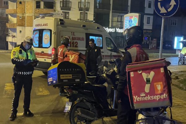 Edirne’de devrilen motosikletin sürücüsü yaralandı haberi