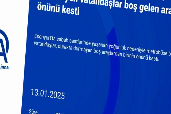 Esenyurt’ta metrobüse binemeyen vatandaşlar boş gelen aracın önünü kesti