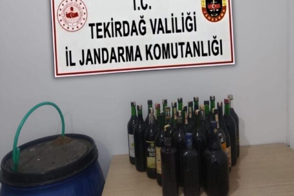 Tekirdağ’da 100 litre sahte içki ele geçirildi haberi