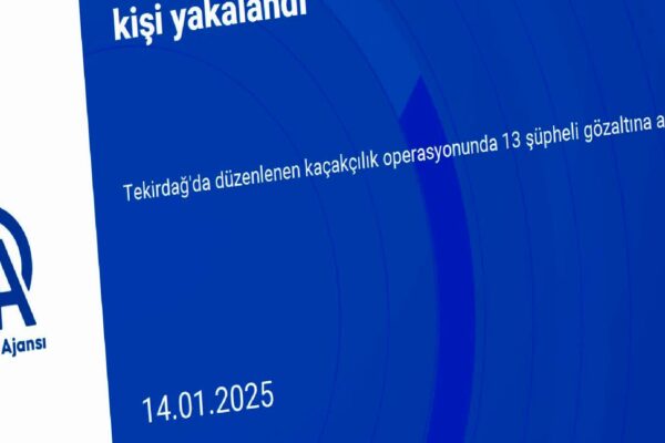 Tekirdağ’da kaçakçılık operasyonunda 13 kişi yakalandı