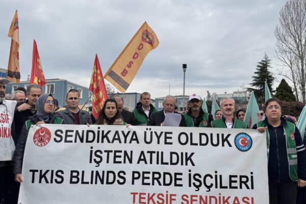 Tuzla’da tekstil işçileri eylem yaptı haberi