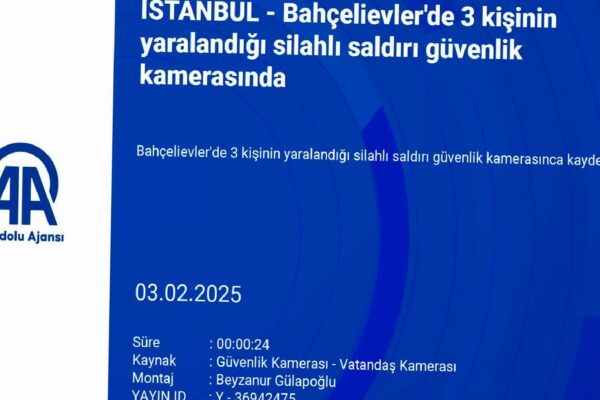 Bahçelievler’de 3 kişinin yaralandığı silahlı saldırı güvenlik kamerasında haberi