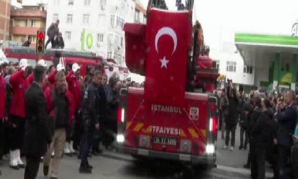 Esenler’de şehit düşen itfaiye eri için tören düzenlendi haberi