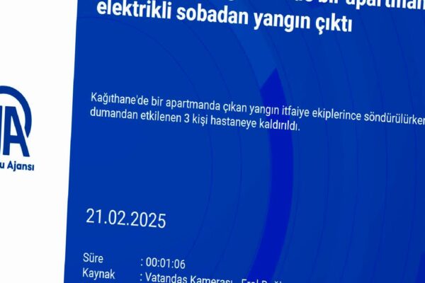 Kağıthane’de bir apartmanda elektrikli sobadan yangın çıktı haberi